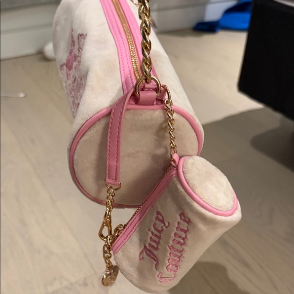 Juicy Couture Pink and Cream Clutch - Picture 3 of 5